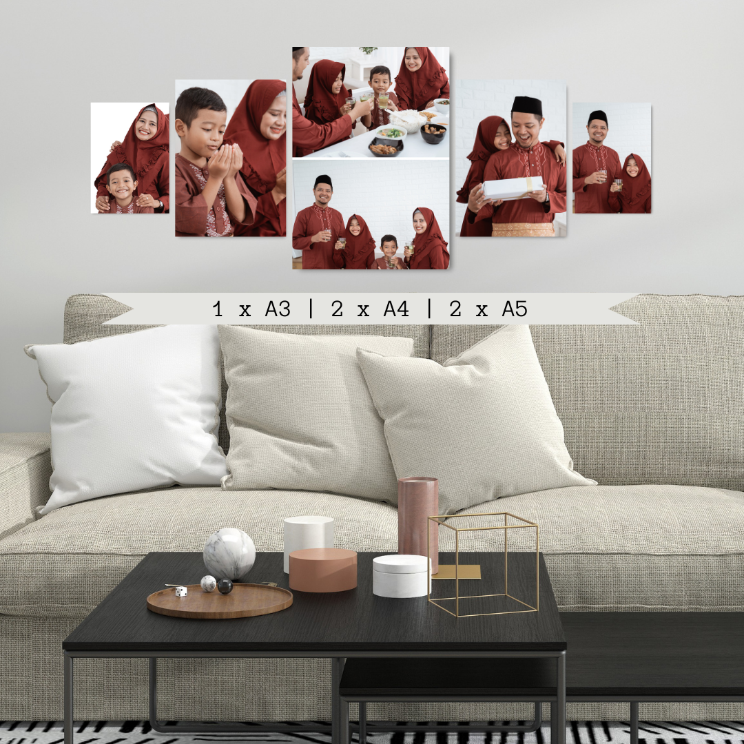 Symmetrical 5 Piece Canvas Combo