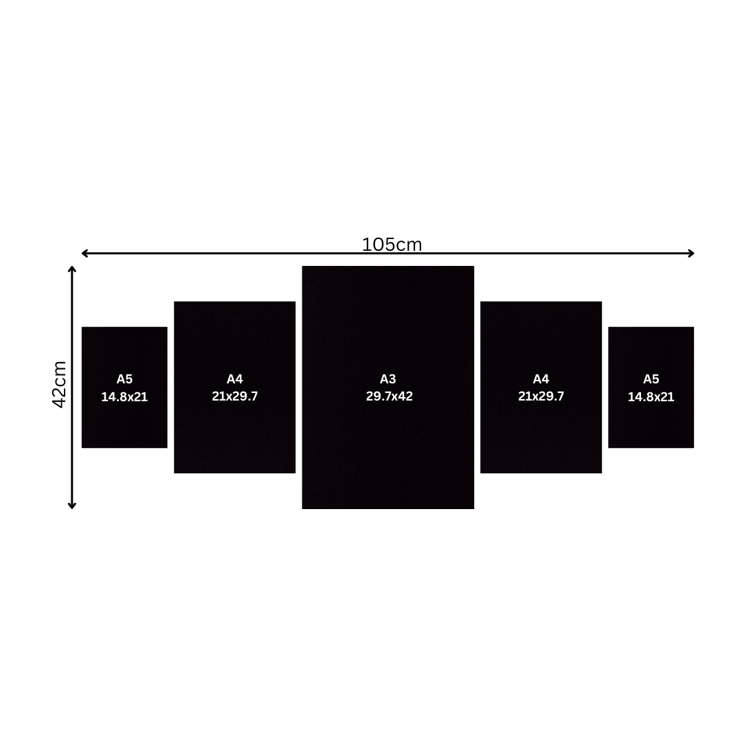 Symmetrical 5 Piece Canvas Combo