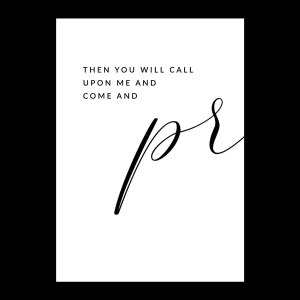 2 Piece Combo | Pray (Jeremiah 29:12) - Canvas Galore