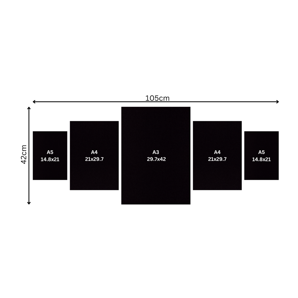 Symmetrical 5 Piece Canvas Combo