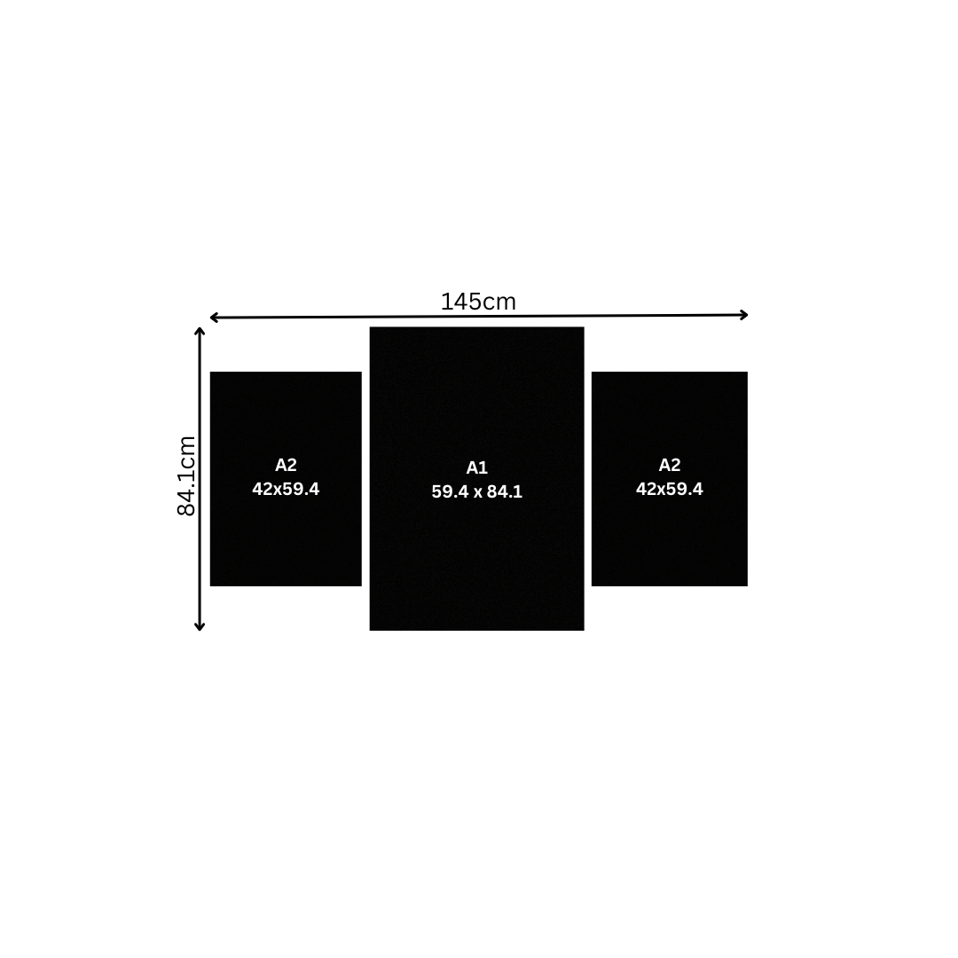 Bold 3 Piece Canvas Combo